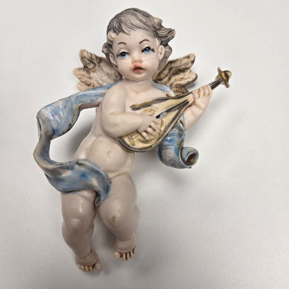 Vintage Fontanini Depose Italy Cherub Angel Figurine Simonetti Christmas Decor